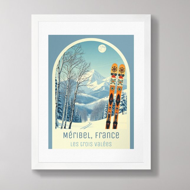 Méribel Frankrike Les trois Vallées ski Poster (Skapare uppladdad)