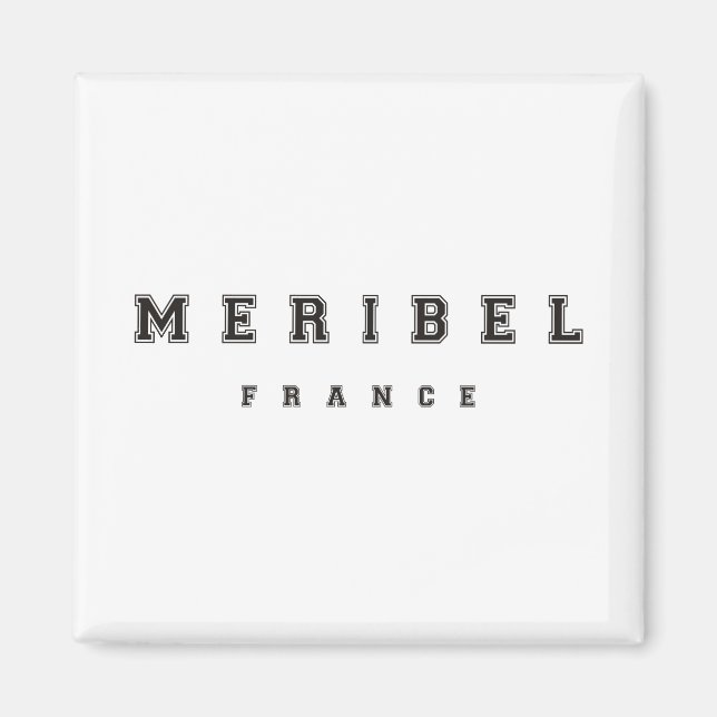 Meribel Frankrike Magnet (Framsidan)