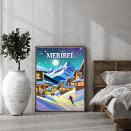 Meribel : Harmonie Alpestre sous l'Éclat Hivernal Poster