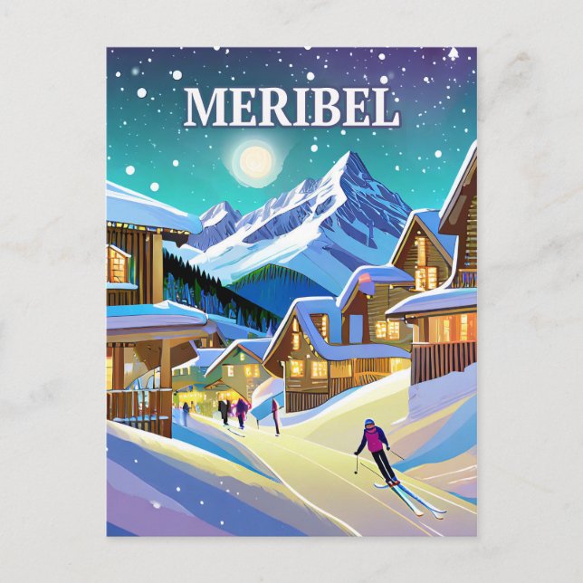 Meribel : Harmonie Alpestre sous l'Éclat Hivernal Vykort (Framsida)