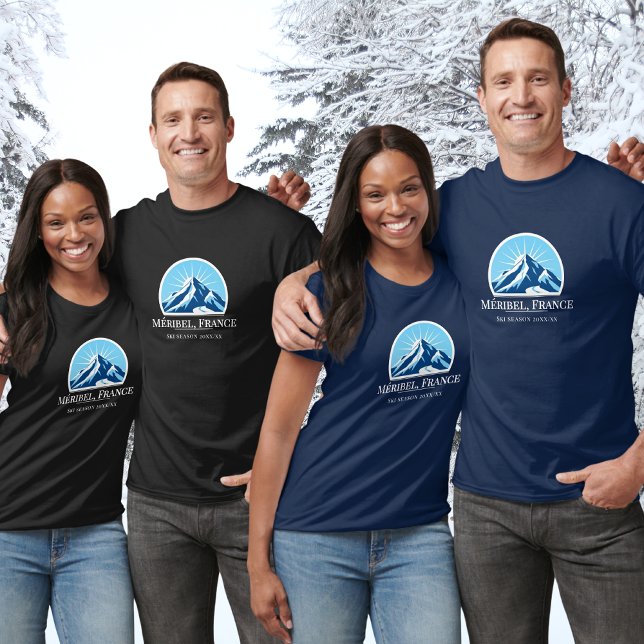 Méribel Meribel Frankrike les trois Vallées T-Shir T Shirt (Skapare uppladdad)