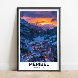 Meribel skidort - Meribel Affisch - Meribel Prin