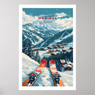 Meribel skidposter - Frankrike 1 Poster