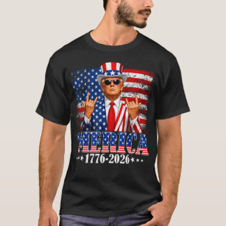 Merica 250 Amerikanska År 1776 2026 Trump 250:e T Shirt