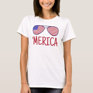 "Merica 4:e juli-glaset T Shirt