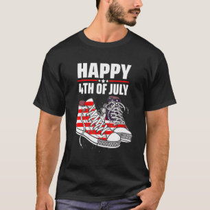 Merica, 4:e juli, visar amerikanska Flagga T Shirt