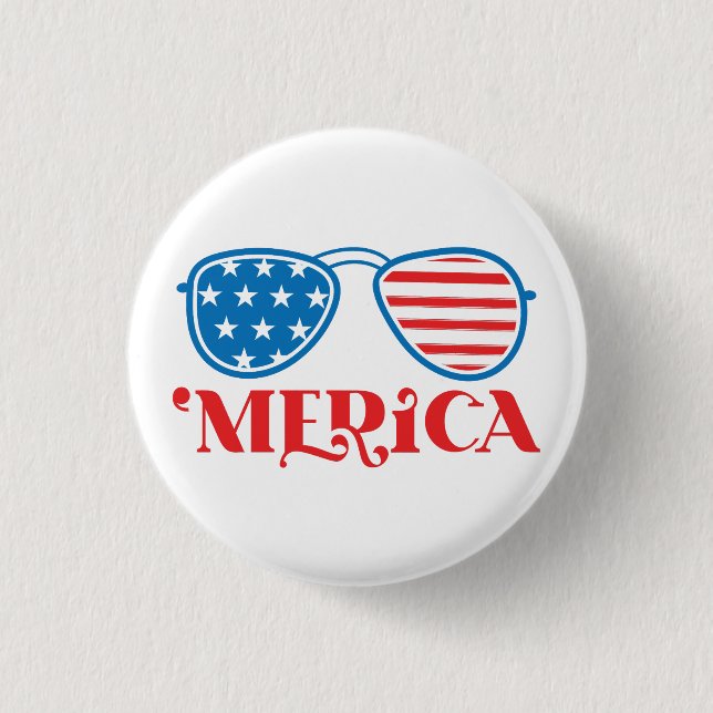 Merica 4 juli Design-32042 Knapp (Framsida)