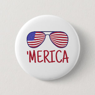 'Merica 4 juli glasögon  Knapp