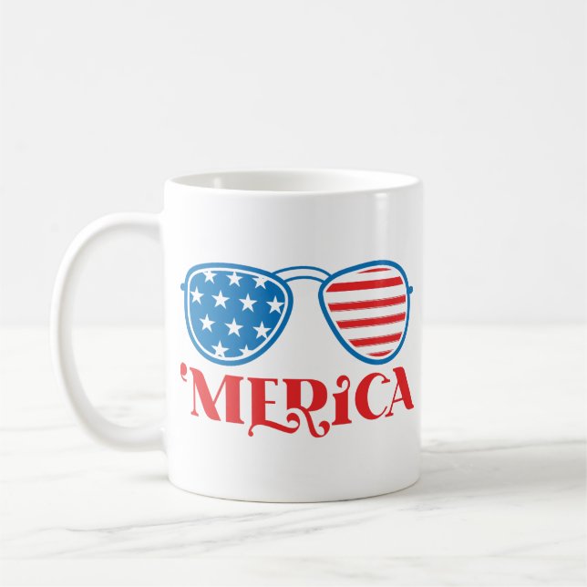 "Merica - 4 juli Kaffemugg (Vänster)
