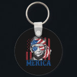 Merica Abraham Lincoln 4:e juli Shirt Manar Ameri Nyckelring<br><div class="desc">Merica Abraham Lincoln 4:e juli Shirt Manar American Flagga</div>
