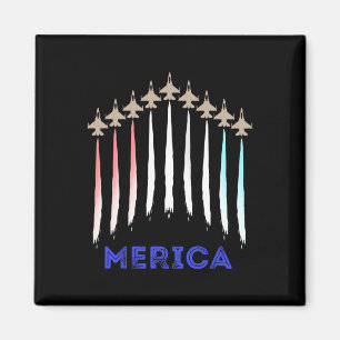 Merica America Jet Flagga Trump Patriot Veteran Gi Magnet