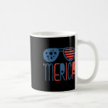Merica American Flagga Aviators Småbarn 4 juli Whi Kaffemugg<br><div class="desc">Merica American Flagga Aviators Småbarn 4 juli White</div>