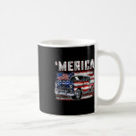 Merica American Flagga Old Car 4:e juli Kids Boy Kaffemugg<br><div class="desc">Merica American Flagga Old Car 4:e juli Kids Boy Women Manar</div>