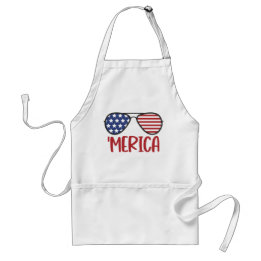 "Merica American Flagga sunglass Förkläde