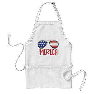 "Merica American Flagga sunglass Förkläde