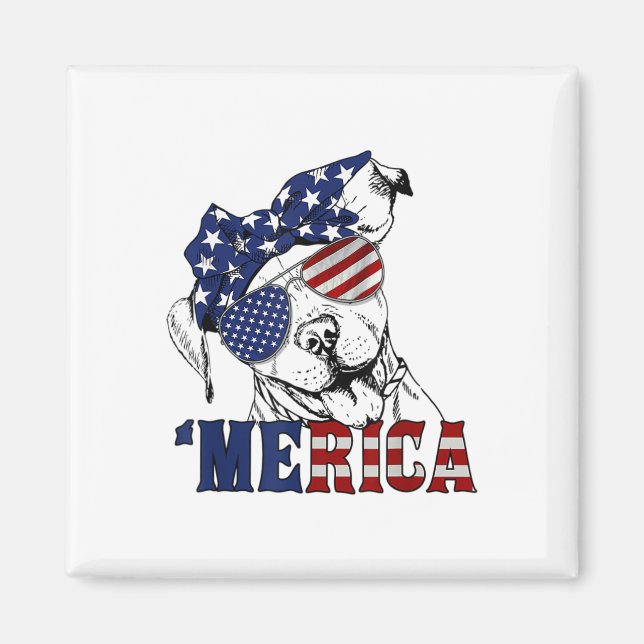 Merica American Flagga Sungles Magnet (Framsidan)