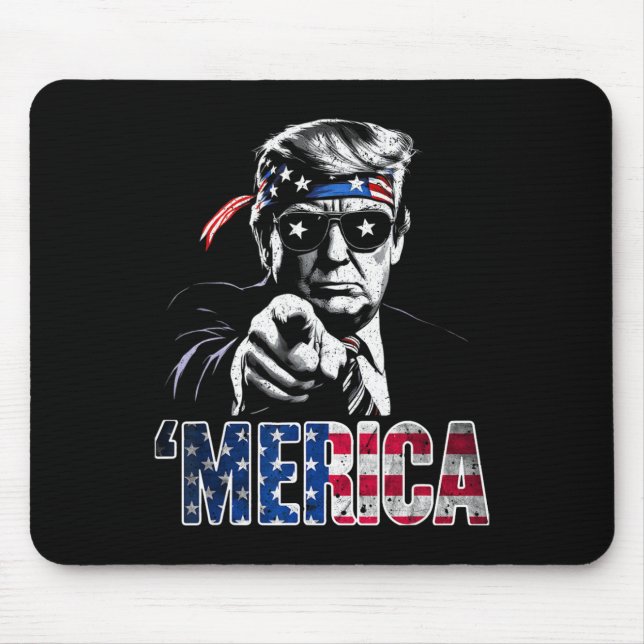Merica Amerika Roligt Trump 4 juli  Musmatta (Framsidan)