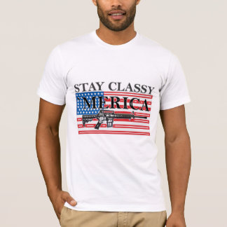 Merica bedrövade G för gevärskjortaH T Shirt