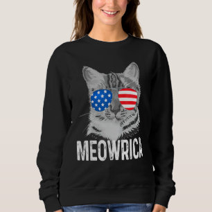 Merica Cat under den 4 juli, Meowrica med USA Su T Shirt