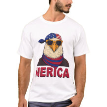Merica Coola Eagle - Patriotic USA flagga Design