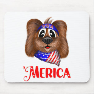Merica Cute Hund, Patriotic Valp Musmatta
