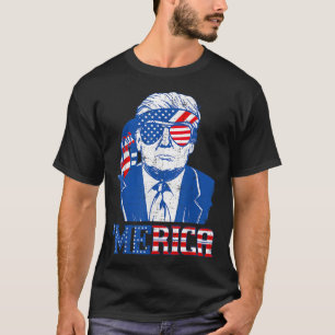 Merica Donald Trump - Lustig trump 4:e juli Amer T Shirt