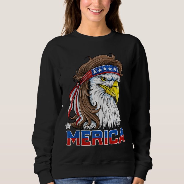 Merica Eagle Mullet 4:e juli Manar Women American T Shirt (Framsida)