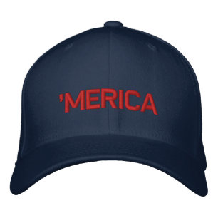 "MERICA Embroized Hat Broderad Keps