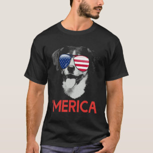 Merica Entlebucher American Flagga 4:e juli T Shirt