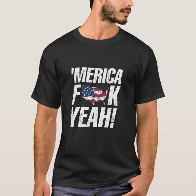 Merica F Ja - Independence day Premium T Shirt (Framsida)