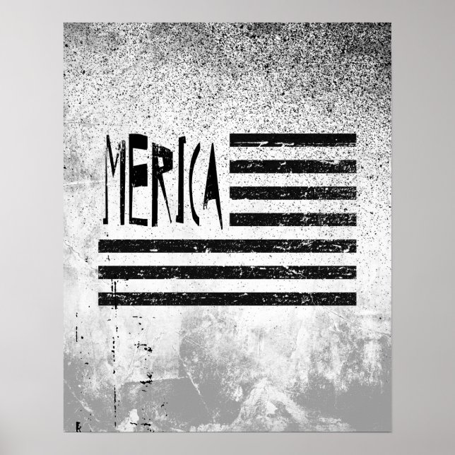 Merica Flagga Poster (Framsidan)