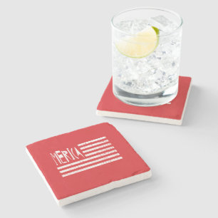Merica flagga stenunderlägg