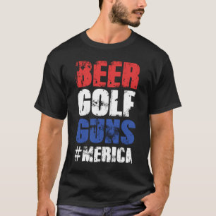 #Merica för ölGolfvapen - 4th av Juli T Shirt