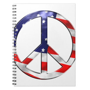 merica-fredstecken anteckningsbok