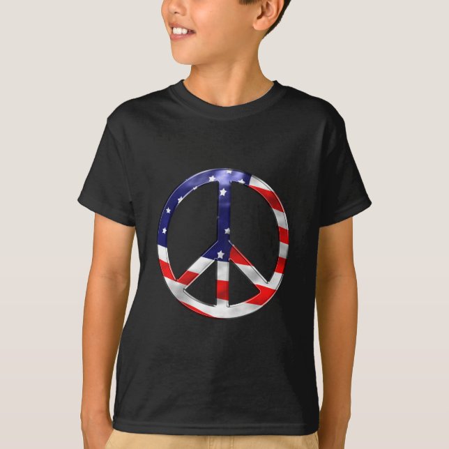 merica-fredstecken tee (Framsida)
