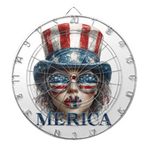 Merica Girl, Fjärde juli Glam Girl with Stars Darttavla