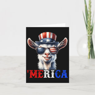 Merica Goat Patriotic 4:e juli: Lena Kids Manar W Kort