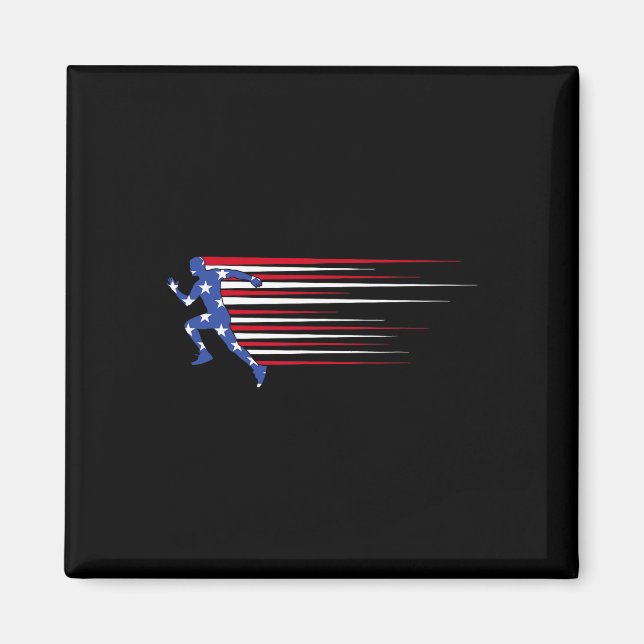 ‘merica Gorilla Flag Solglasögon Roligt Patriotisk Magnet (Framsidan)
