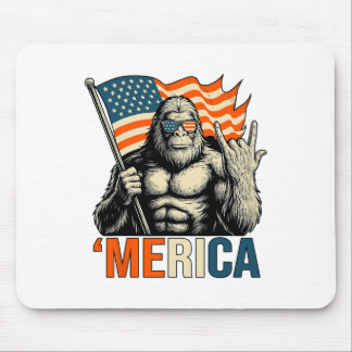 ‘merica Gorilla Flag Solglasögon Roligt Patriotisk Musmatta
