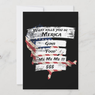 Merica Humor Amerika USA Funny Patriotism Inbjudningar