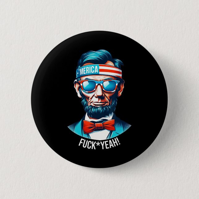 Merica Ja Abraham Lincoln 4:e juli Knapp (Framsida)