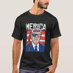 Merica Joe Biden 4 juli patriotisk amerikan T Shirt