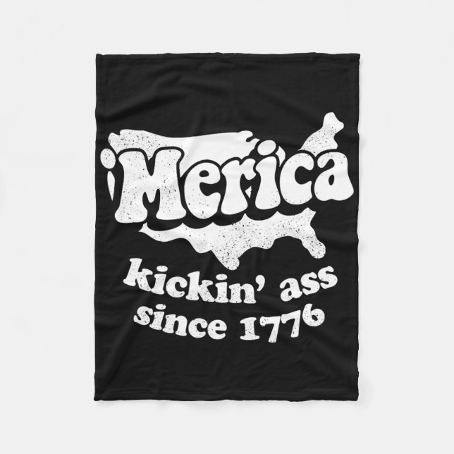 Merica Kickar Sedan 1776  Fleecefilt (Framsidan)