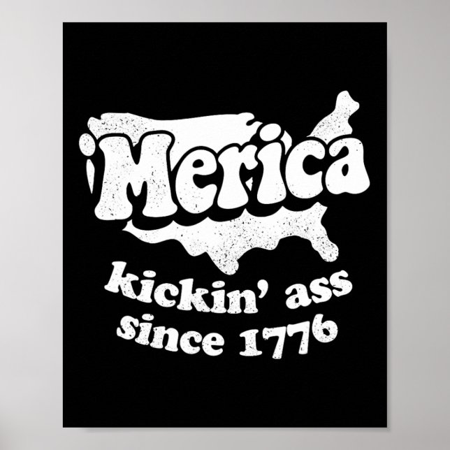 Merica Kickin" sedan 1776 Poster (Framsidan)