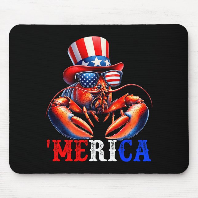 Merica Lobster Patriotic 4th Of July Funny Kids Me Musmatta (Framsidan)