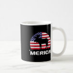 Merica Moose American Flagga Usa Patriotic Indepen Kaffemugg<br><div class="desc">Merica Moose American Flagga Usa Patriotic Independence day</div>