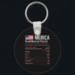 Merica Nutrition Fact Funny America 4:e juli Pa Nyckelring<br><div class="desc">Merica Nutrition Fact Funny America 4:e juli Patriot Gift</div>