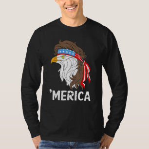Merica Örn 4:e juli Patriotic American T Shirt