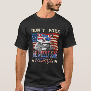 Merica Panda Bear i 4:e juli, ta inte G T Shirt