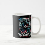 Merica Patriotic Persian Cat Kaffemugg<br><div class="desc">Merica Patriotic Persian Cat</div>